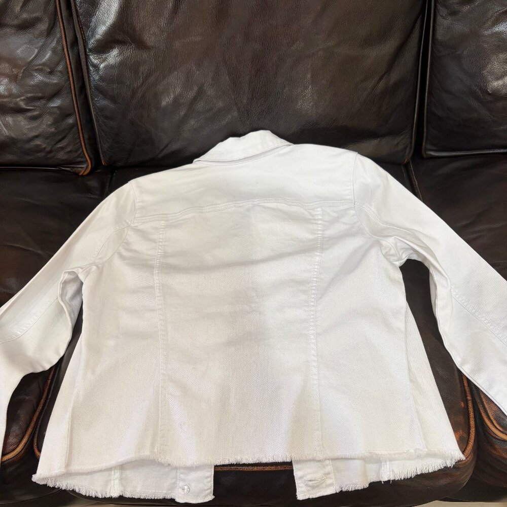 Kut from the Kloth White Jean Jacket Size LP - Picture 2 of 6